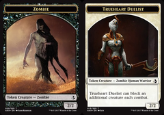 Trueheart Duelist (013) // Zombie (020) // Double-Sided Token